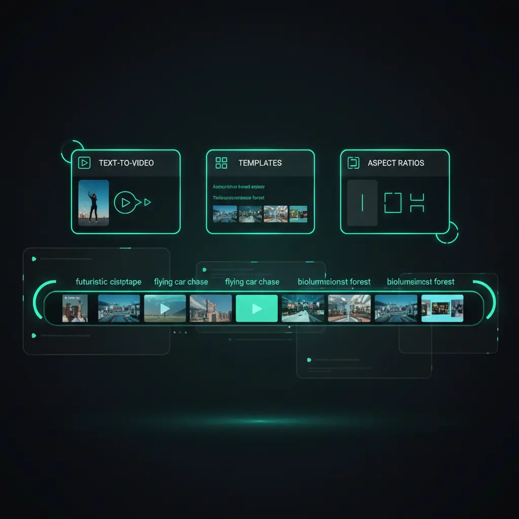 Text to video in a few clicks